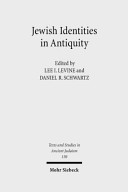 Jewish identities in antiquity : studies in memory of Menahem Stern /