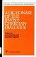 A Dictionary of the Jewish-Christian dialogue /