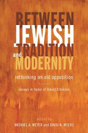 Between Jewish tradition and modernity : rethinking an old opposition : essays in honor of David Ellenson /