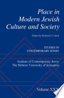 Place in modern Jewish culture and society /