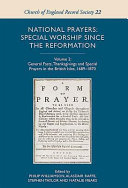 General fasts, thanksgivings and special prayers in the British Isles, 1689-1870 /