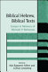 Biblical Hebrew, biblical texts : essays in memory of Michael P. Weitzman /