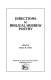 Directions in biblical Hebrew poetry /