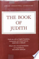The book of Judith. : Greek text with an English translation /