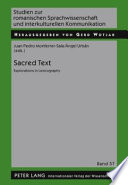 Sacred text : explorations in lexicography /
