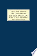 Visitation articles and injunctions of the early Stuart Church /