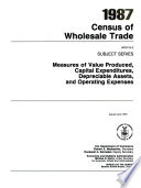 1987 census of wholesale trade.