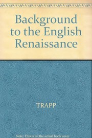 Background to the English Renaissance : introductory lectures /