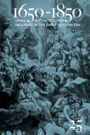 1650-1850 : ideas, aesthetics, and inquiries in the Early Modern era /