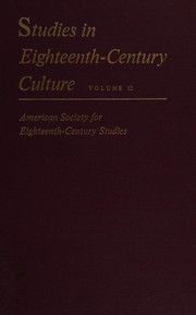 Studies in eighteenth-century culture, vol.12 /