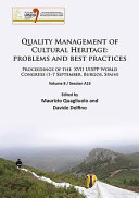 Quality management of cultural heritage : problems and best practices : proceedings of the XVII UISPP World Congress (1-7 September, Burgos, Spain).