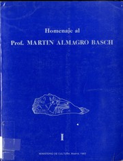 Homenaje al Prof. Martin Almagro Basch.
