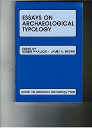 Essays on archaeological typology /