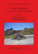 Modern materials : the proceedings of CHAT Oxford, 2009 /