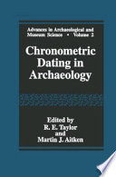 Chronometric dating in archaeology /