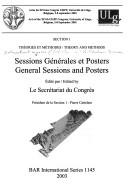 Sessions générales et posters = General sessions and posters /
