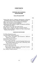 Teenage pregnancy : the economic and social costs : hearing before the Joint Economic Committee, Congress of the United States, One Hundred Second Congress, second session, November 24, 1992.