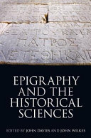 Epigraphy and the historical sciences /