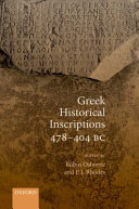 Greek historical inscriptions, 478-404 BC /