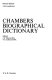 Chambers biographical dictionary.