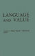 Language and value ; proceedings /