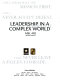 Leadership in a complex world : MSL 402.