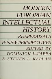 Modern European intellectual history : reappraisals and new perspectives /