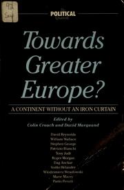 Towards greater Europe? : a Continent without an iron curtain /