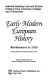 Early modern European history : Renaissance to 1789 /