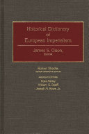 Historical dictionary of European imperialism /