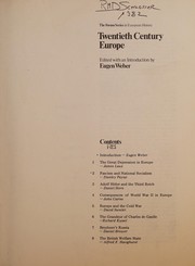 Twentieth century Europe /