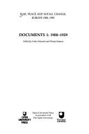War, peace, and social change : Europe 1900-1955; documents /