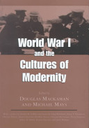 World War I and the cultures of modernity /