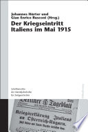 Der Kriegseintritt Italiens im Mai 1915 /