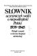 Słownik uczestniczek walki o niepodległość Polski 1939-1945 : poległe i zmarłe w okresie okupacji niemieckiej /