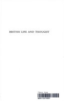 British life and thought ; an illustrated survey.