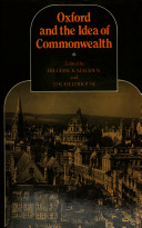 Oxford and the idea of Commonwealth : essays presented to Sir Edgar Williams /