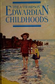 Edwardian childhoods /