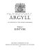 Argyll : an inventory of the ancient monuments.