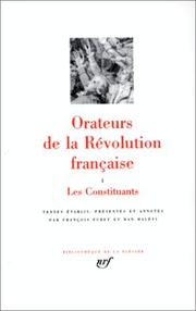 Orateurs de la Révolution française : textes /