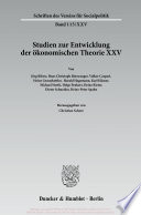 Die deutschsprachige Wirtschaftswissenschaft in den ersten Jahrzehnten nach 1945 /