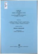 Lexicon of the Greek and Roman cities and place names in antiquity, ca. 1500 B.C. - ca. A.D. 500 /