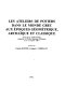 Les Ateliers de potiers dans le monde grec aux époques géométrique, archaïque et classique : actes de la Table Ronde organisée à l'École française d'Athènes (2 et 3 octobre 1987 /