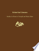 Krinoi kai limenes : studies in honor of Joseph and Maria Shaw /