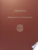Philistor : studies in honor of Costis Davaras /