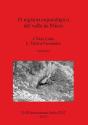 El registro arqueológico del Valle de Miera /