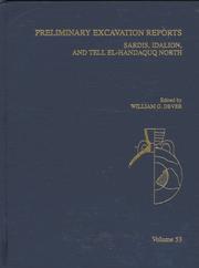 Preliminary excavation reports--Sardis, Idalion, and Tell el-Handaquq North /