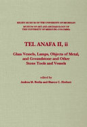 Tel Anafa II : the Hellenistic and Roman pottery /