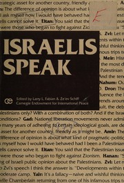 Israelis speak about themselves and the Palestinians /