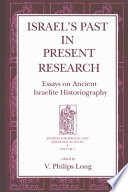 Israel's past in present research : essays on ancient Israelite historiography /